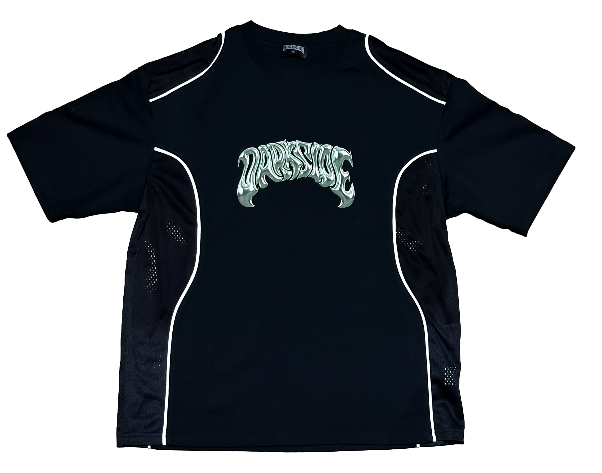 Green Chrome Piped Panel T-Shirt