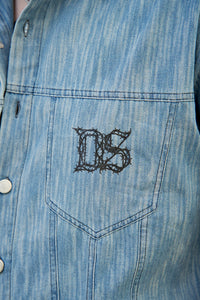 Distressed Button Up