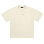 Knitted Round Neck Logo Tee
