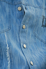 Distressed Button Up