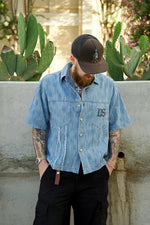 Distressed Button Up