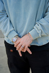 Distressed Cropped Hoodie