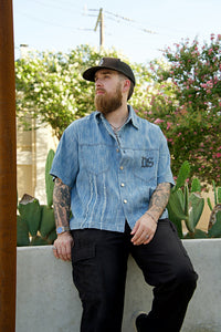 Distressed Button Up