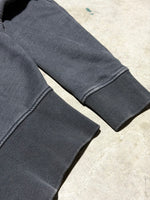 Washed Cropped Zip-Up Hoodie