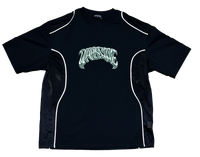 Green Chrome Piped Panel Tee