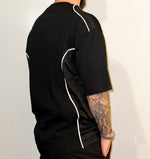 Green Chrome Piped Panel Tee