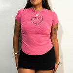 Barbed Wire Bodycon Tee